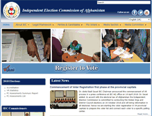 Tablet Screenshot of iec.org.af